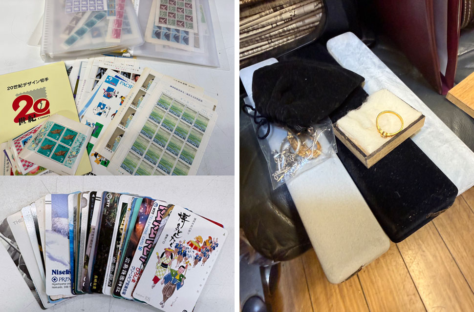 切手・テレカ・貴金属の買取り